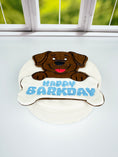 Load image into Gallery viewer, XL Dog Fondant Happy Barkday Cutter/Stamper (5 inches)