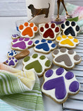 Load image into Gallery viewer, dog treat paw prints