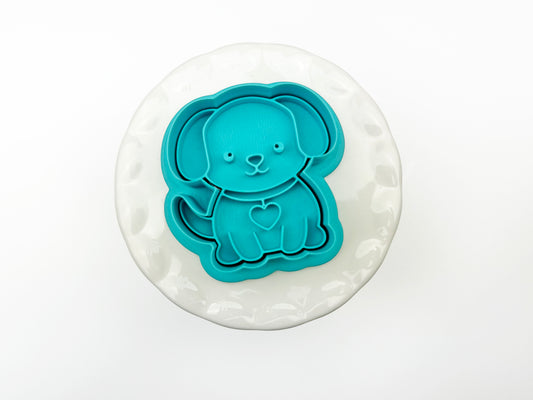 Dog with Heart Collar Treat Cutter (for the top of cakes)