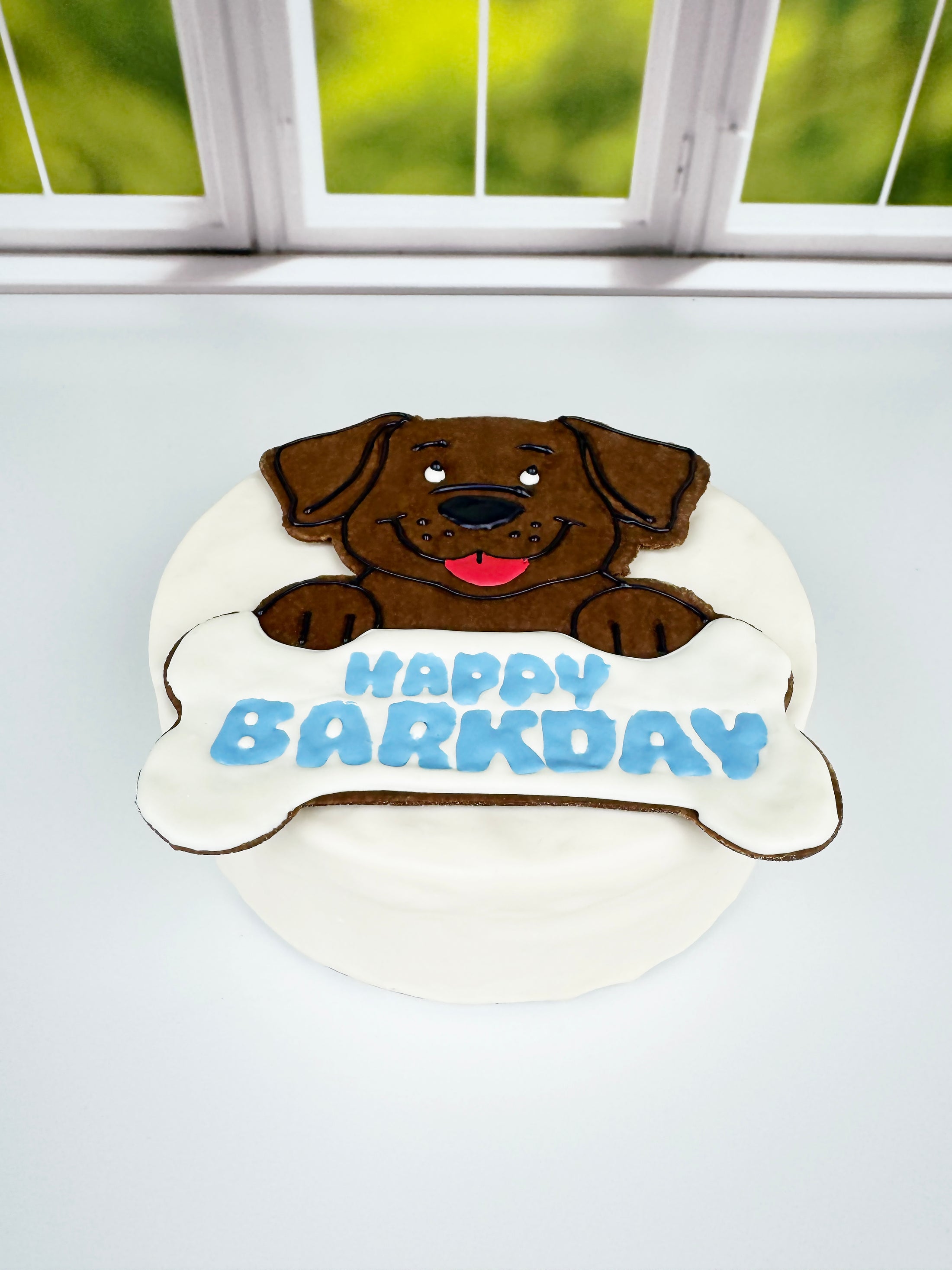 XL Dog Fondant Happy Barkday Cutter/Stamper (5 inches)