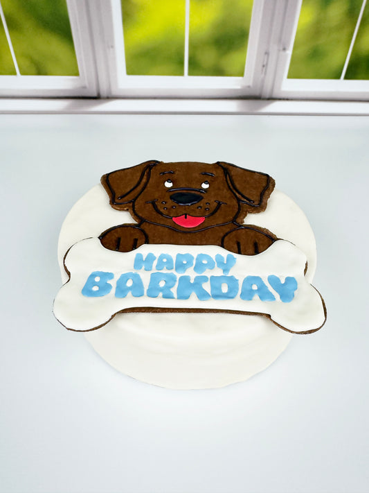 XL Dog Fondant Happy Barkday Cutter/Stamper (5 inches)
