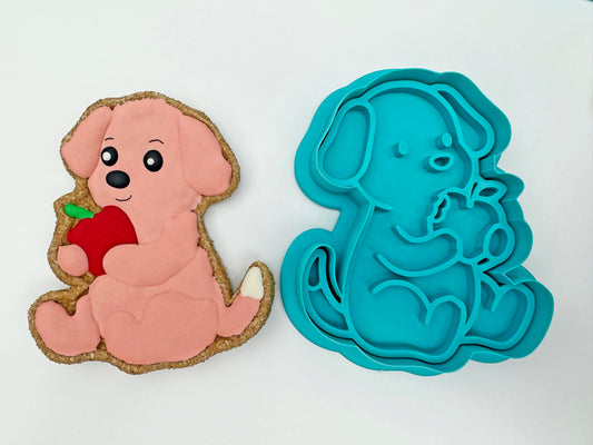 Dog Eating Apple - Cookie Cutter (VIP Members only)