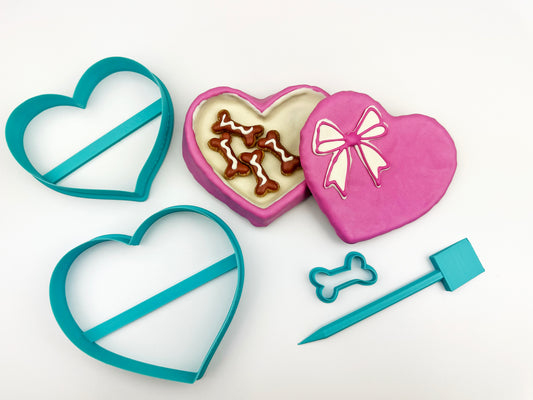 Heart Shaped 3D Box - 3 cutters