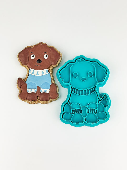 Dog wearing Sweater - Stamp and Cookie Cutter (VIP Members only)