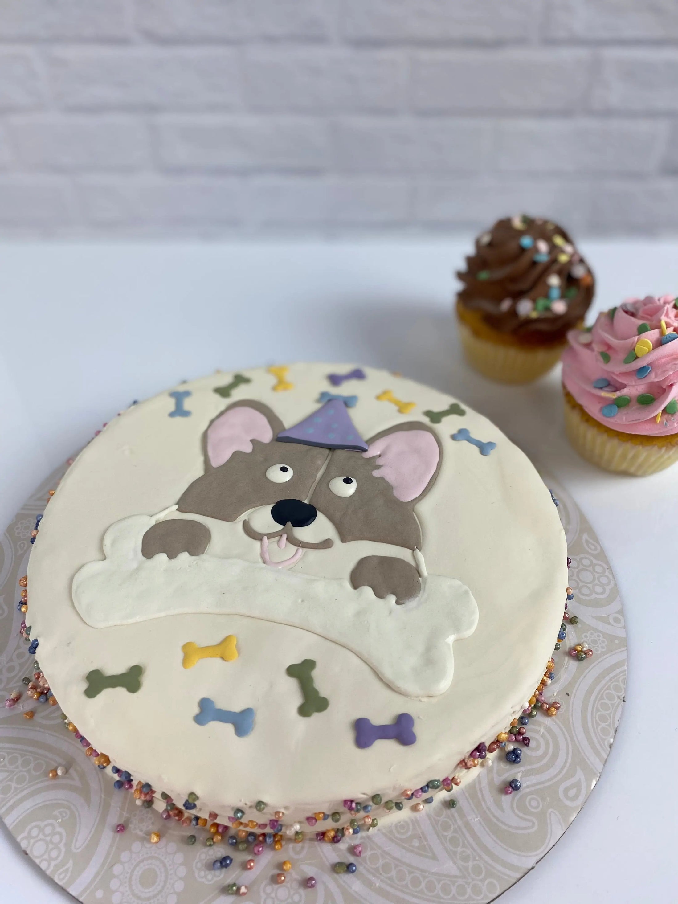 dog birthday cake