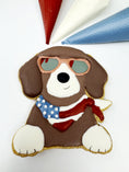 Load image into Gallery viewer, Dog celebrating July 4th - Cookie Cutter (VIP Members only)
