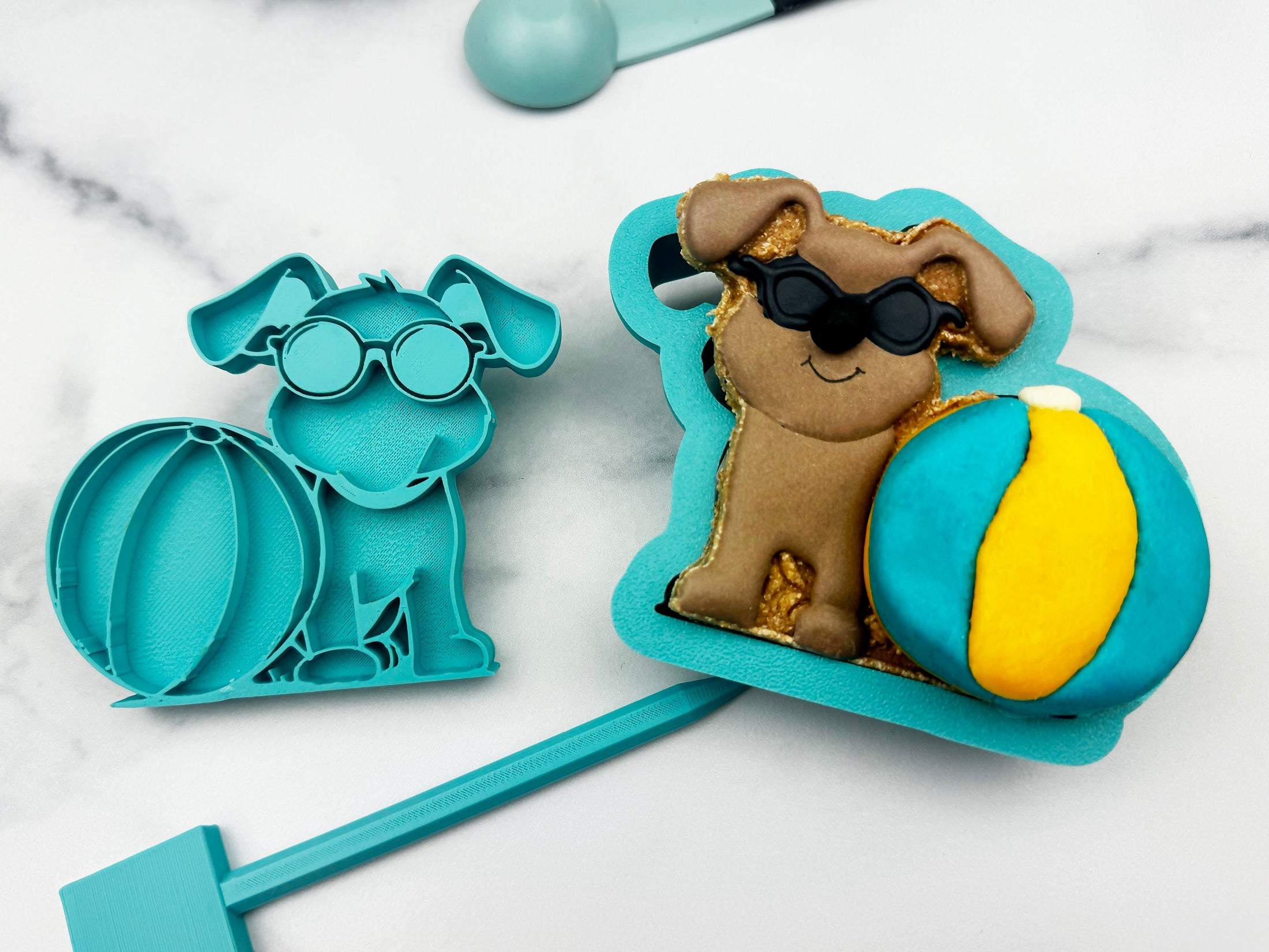 Dog with Beach Ball Cookie Cutter